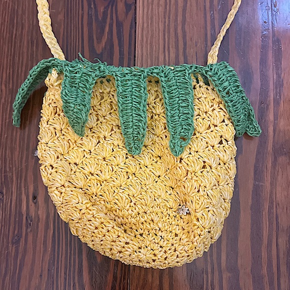 Small Capelli straw pineapple purse - Picture 4 of 4
